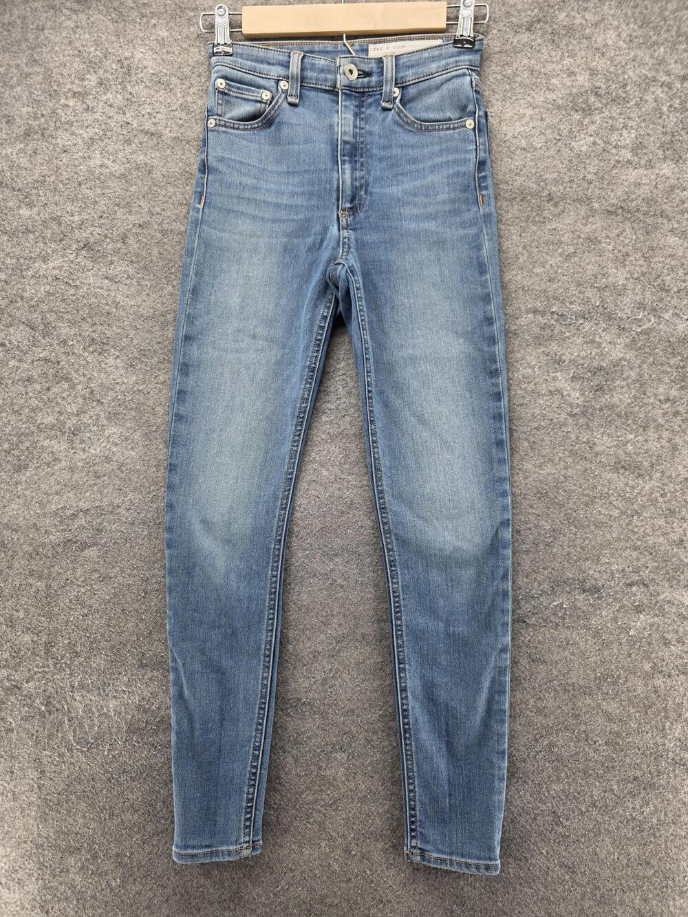 Rag & Bone Jeans Womens 23 Blue Skinny Light Wash Slim Stretch 25.5 Inseam